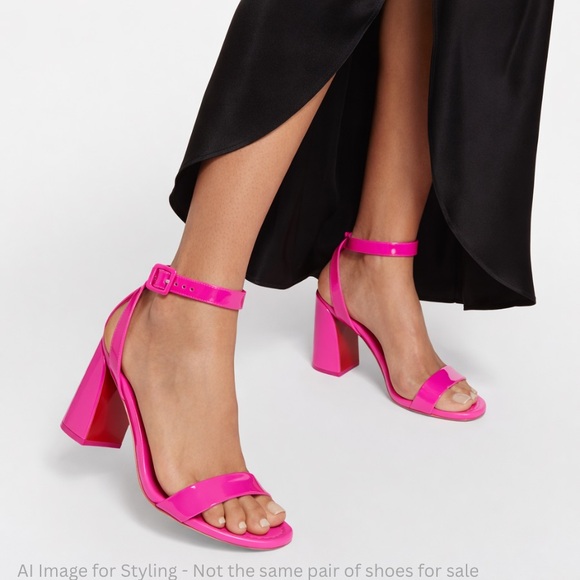 Christian Louboutin Miss Sabina 85 Pink Patent Sandals – Size 41 – Red Sole 👠 - Picture 2 of 13